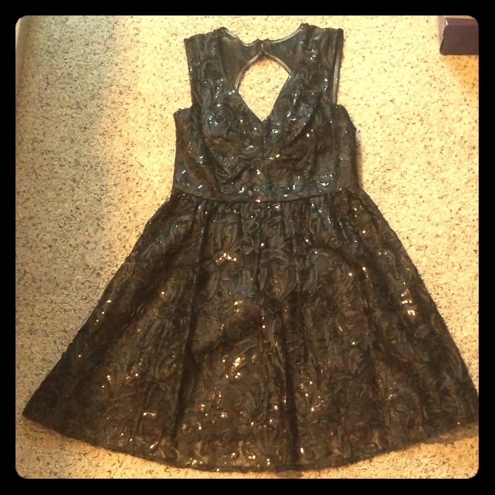 Black cocktail dress